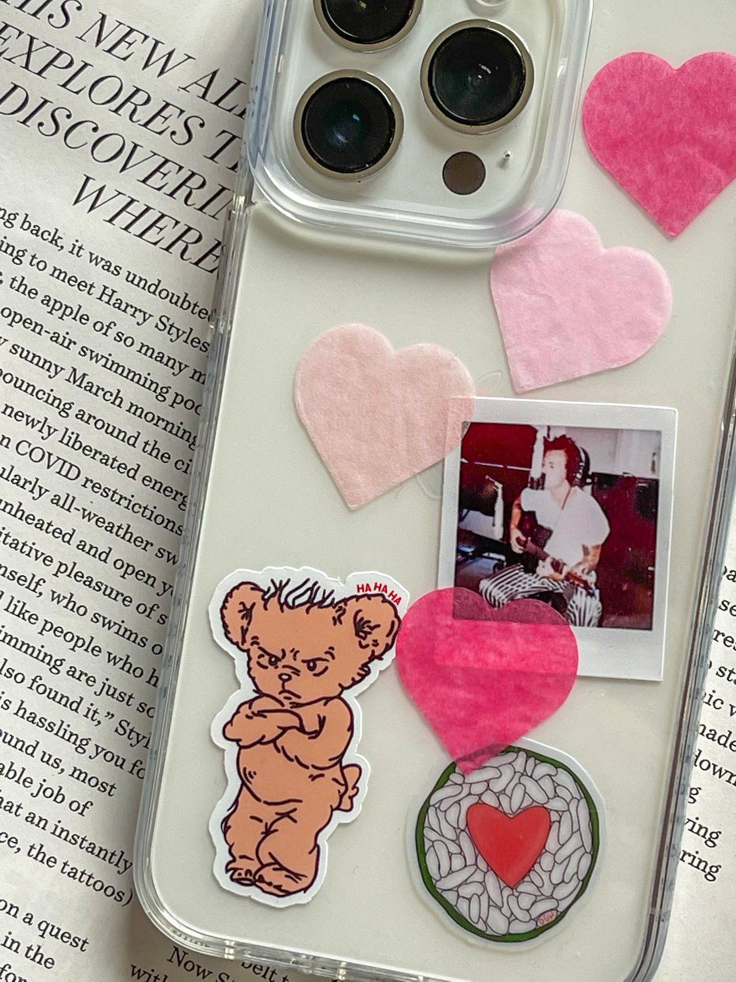 Heart Sushi Sticker Clear