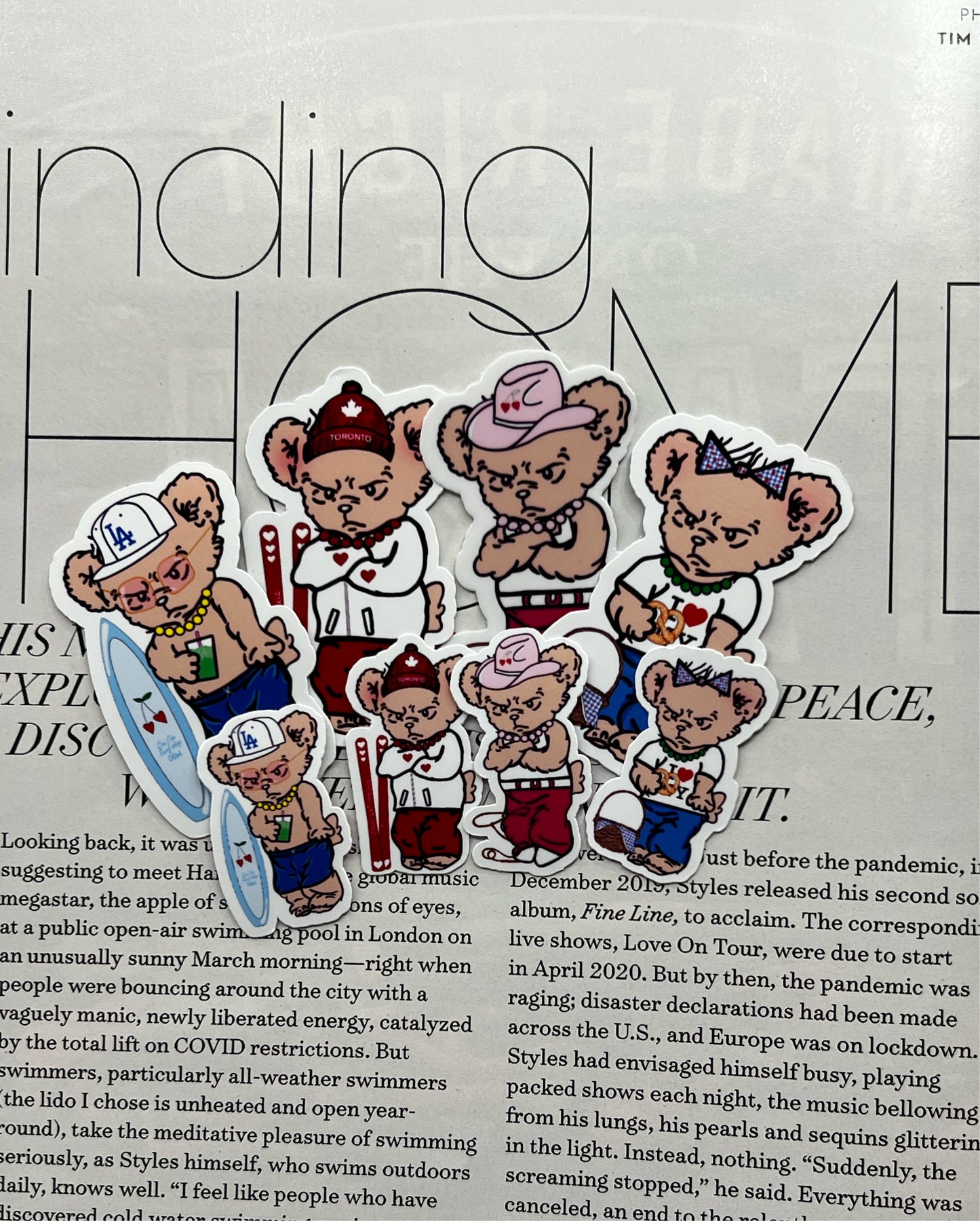 NORMAL LA Ha Ha Ha Bear Sticker