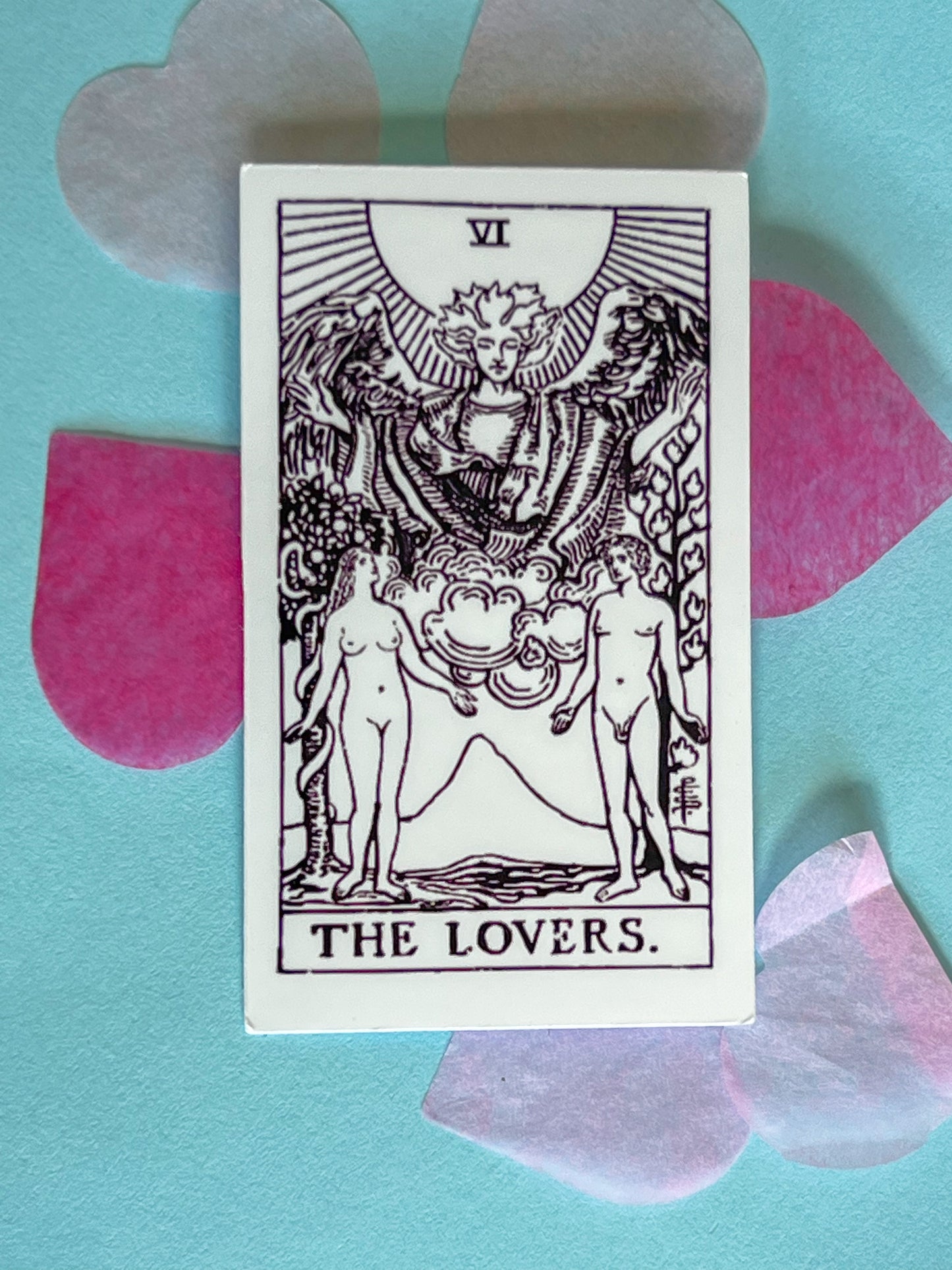 Lovers Tarot Sticker Small