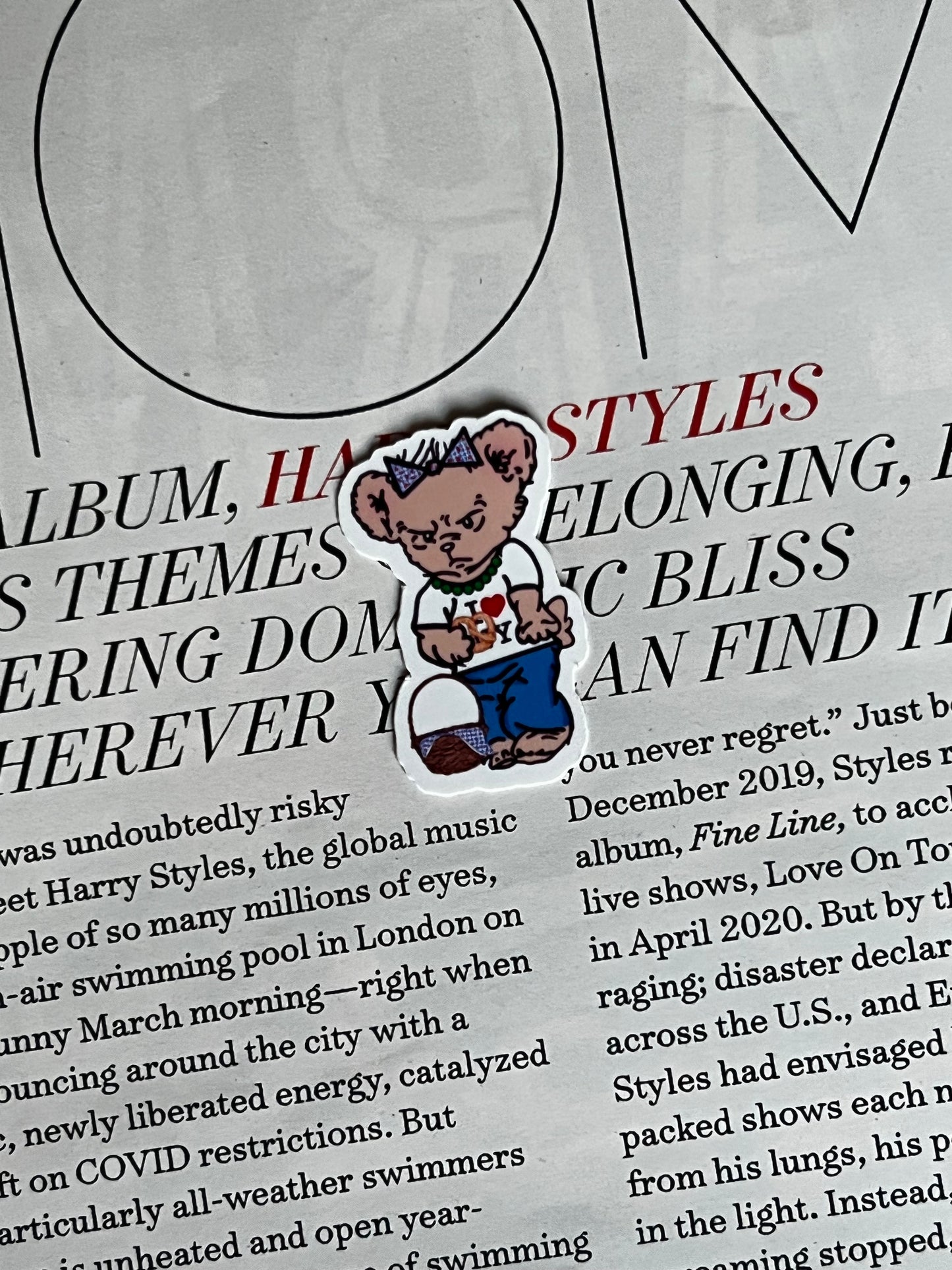 MINI New York Ha Ha Ha Bear Sticker