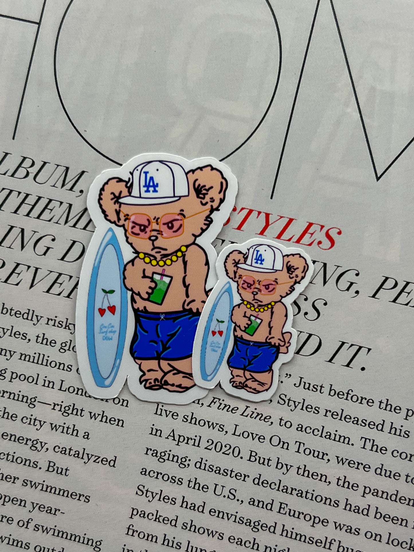 MINI LA Ha Ha Ha Bear Sticker